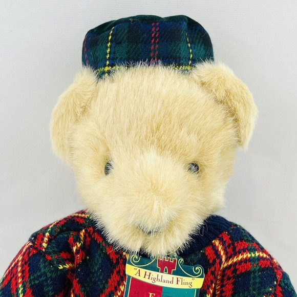 A Highland Fling Fuzzy Vanderbear Plush Bear 12" Scottish Dance Collection NABCO - Picture 2 of 4